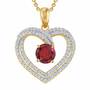 Personalized Birthstone Heart Pendant 6307 001 5 1