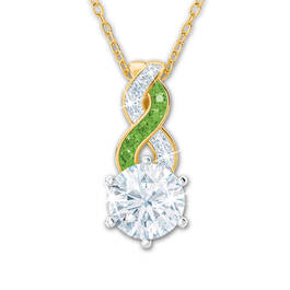 birthstone swirl pendant UK BSSP h eight
