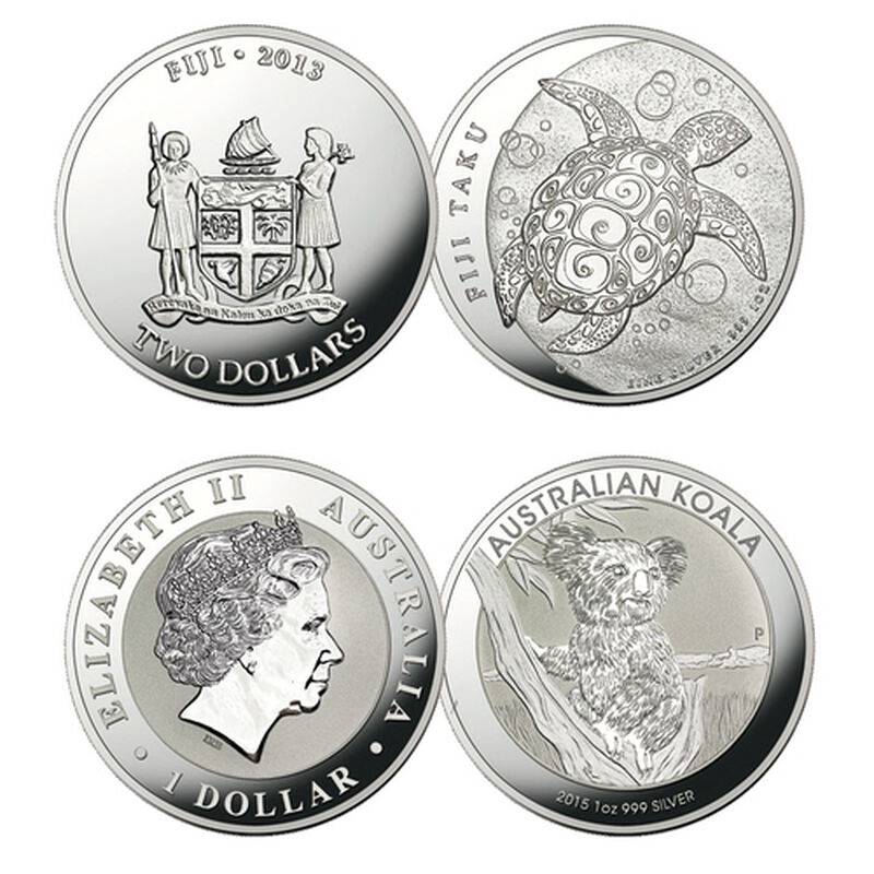 brilliant uncirculated pure silver coins UK SMI c three