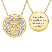 Id be Lost Without You Compass Pendant 10560 0019 a main