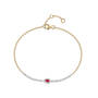 scarlet ruby teardrop 9ct gold bracelet UK RTGB a main
