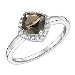 chocolate truffle smoky quartz silver ri UK CTSQSR a main