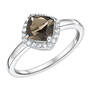 chocolate truffle smoky quartz silver ri UK CTSQSR a main