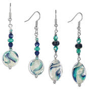 blue wave murano earrings UK BWME a main