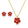 crimson poppies pendant and earring set UK CPPES a main