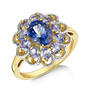 tanzanite in full bloom ring UK TIFBR a main