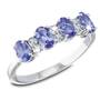 tanzanite sparkle silver eternity ring UK TSSR2 a main