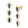 blue lapis art deco drop earrings UK BADE a main