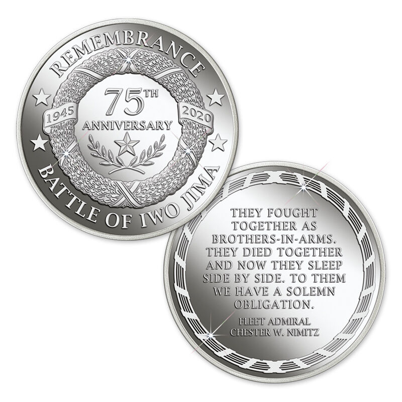 iwo jima 75th anniversary coin sculpture UK CSIJ b two