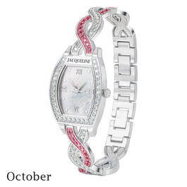 birthstone swirl bracelet watch UK BSWB j october
