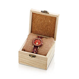 ladies merlot wooden watch UK MERW b two
