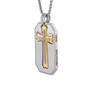 Personalized Two in One Diamond Cross Pendant 12049 0016 g rightside