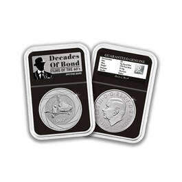 the decades of bond silver bullion collection UK SXDB b two