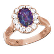 colour changing alexandrite silver ring UK CCASR a main