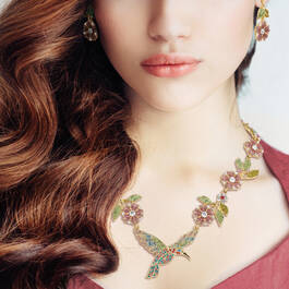 Soaring Splendor Hummingbird Neck and Earrings 10054 0012 m model