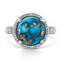 southern sky pyrite turquoise silver rin UK PTWTR b two