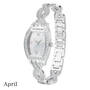 birthstone swirl bracelet watch UK BSWB d april