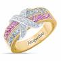 birthstone beauty diamond kiss personalised ring UK BSDKR f jun