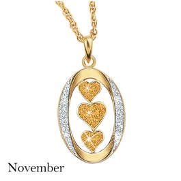 my daughter i love you birthstone diamond pendant UK DILUBP2 k nov