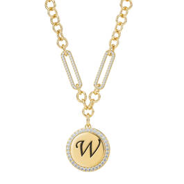 Sparkling Initial Pendant 11433 0012 w initial w