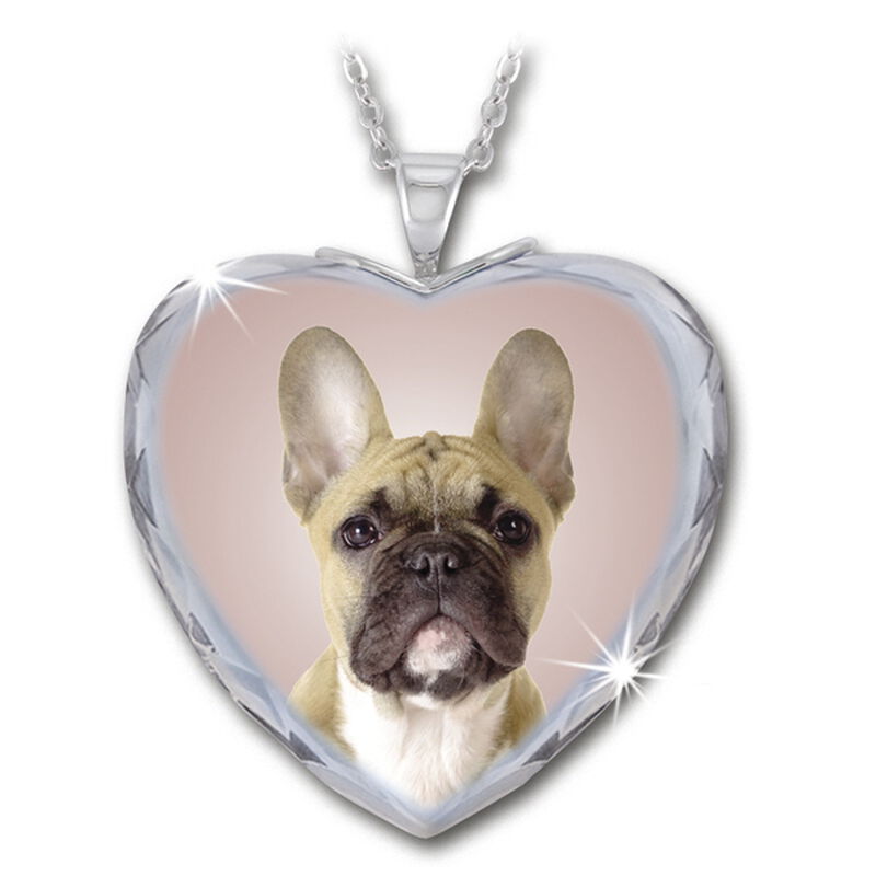 the french bulldog heart pendant UK FBHP2 a main