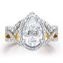 Pear Anniversary Ring Set, pear anniversary ring set UK PCARS b two