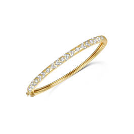 golden aztec cz bangle UK GACZB b two