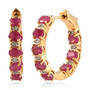 Ruby White Zircon Inside Out Hoops 11142 0287 a main