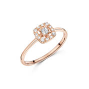 a cut above diamond 9ct rose gold ring UK DRGR a main