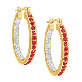 birthstone diamond inside out hoop earri UK BIOHR g seven