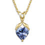 love tanzanite 9ct gold pendant UK LTGP2 a main