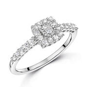heavenly glow 9ct gold diamond ring UK HEAVR a main