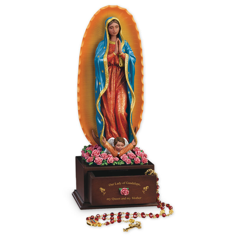 our lady of guadalupe figurine with rosa UK OLGR a main