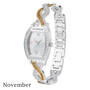 birthstone swirl bracelet watch UK BSWB k november