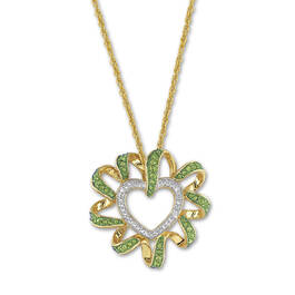 heart swirl birthstone pendant UK HSBP h eight