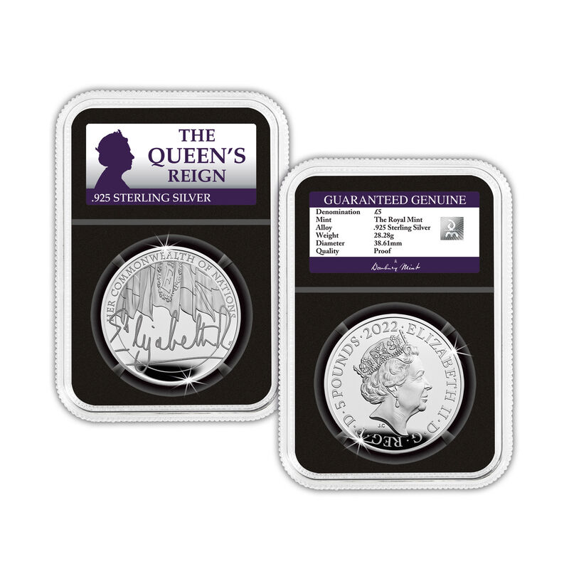 the queens reign silver proof collection UK QRPS c three