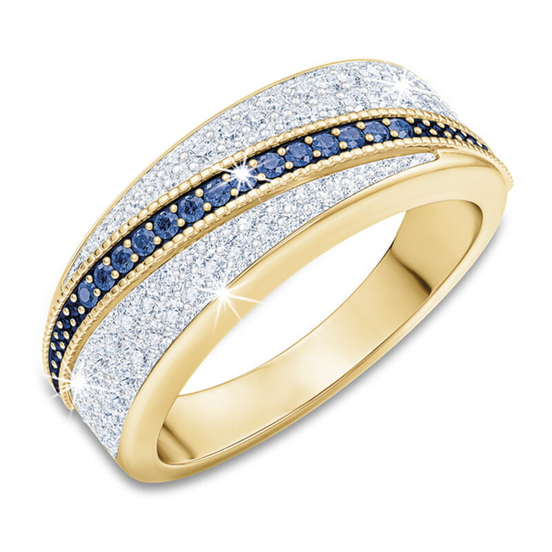 blue diamond crossover 18ct gold plated  UK BDCR a main