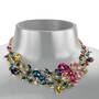 sparkling bouquet statement necklace and earring set UK SBSNS b two