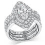 live laugh love silver rings set UK LLLR b two