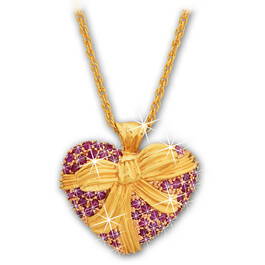 my heart is yours ruby pendant UK MHYRP a main