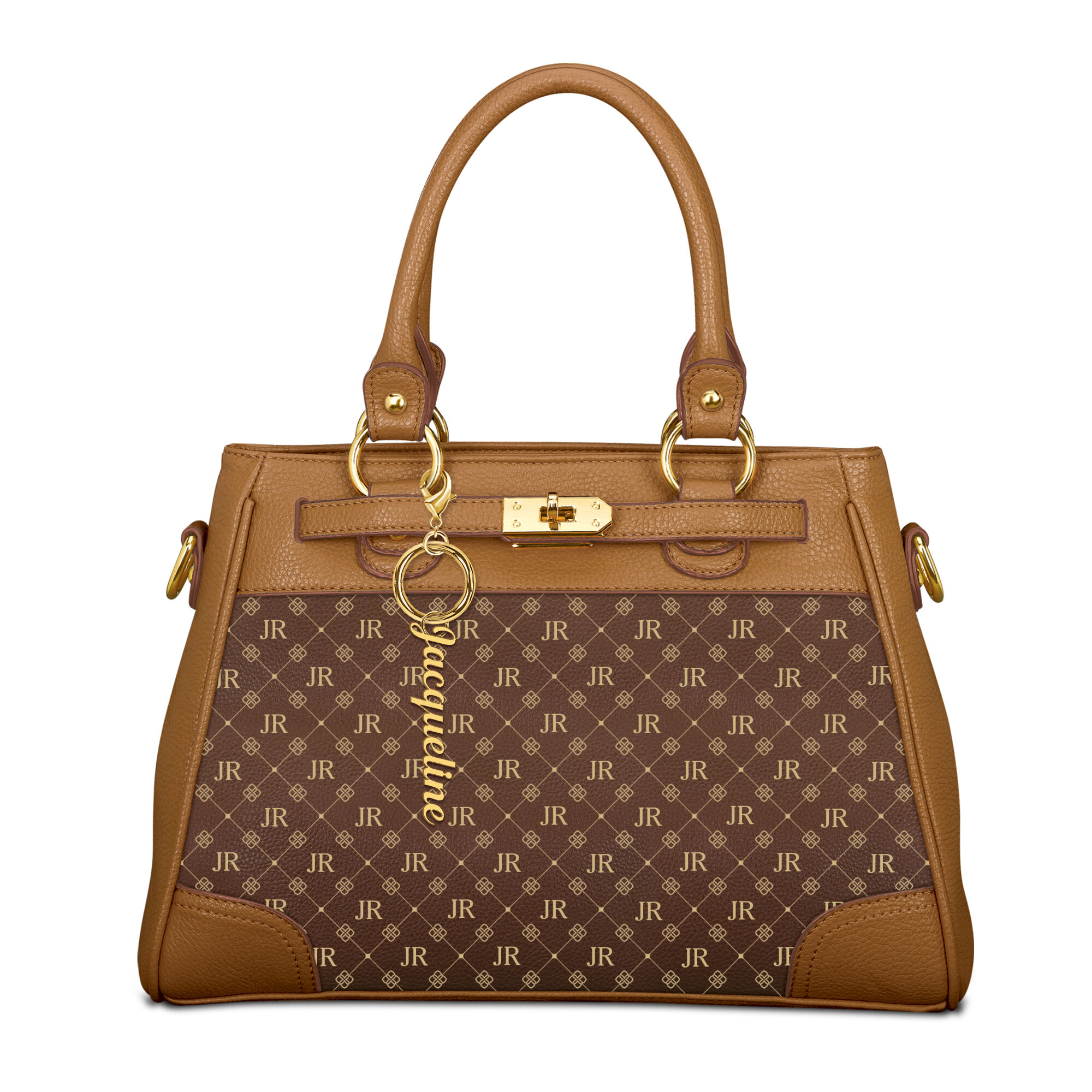 Handbag personalised with initials top