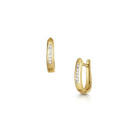 luxury gold diamond earrings UK LGDE a main