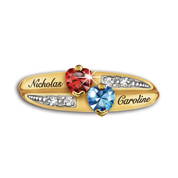 our family birthstone and diamond ring UK FAMRI b two