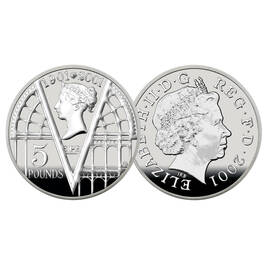 200 years of queen victoria silver crown UK V200C b two