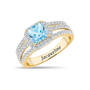 Personalized Birthstone Diamond Statement Ring 11315 0015 c march