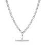 raffinato sterling silver t bar necklace UK RSTBN b two