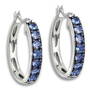 tanzanite sensation hoop earrings UK TSHE a main