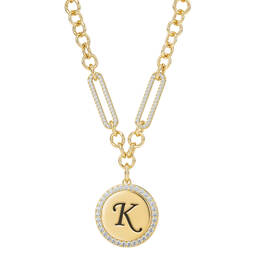 Sparkling Initial Pendant 11433 0012 k initial k