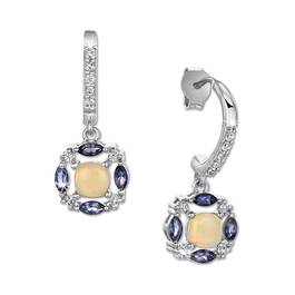 iolite opal sterling silver earrings UK IOSSE a main