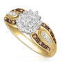 mocha radiance diamond 14ct gold plated  UK MRCLR a main
